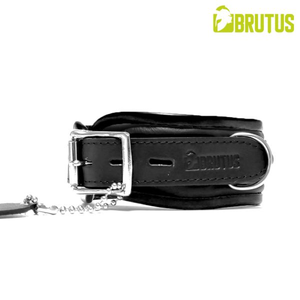 Brutus Leather Collar Schwarz/Schwarz Halsband