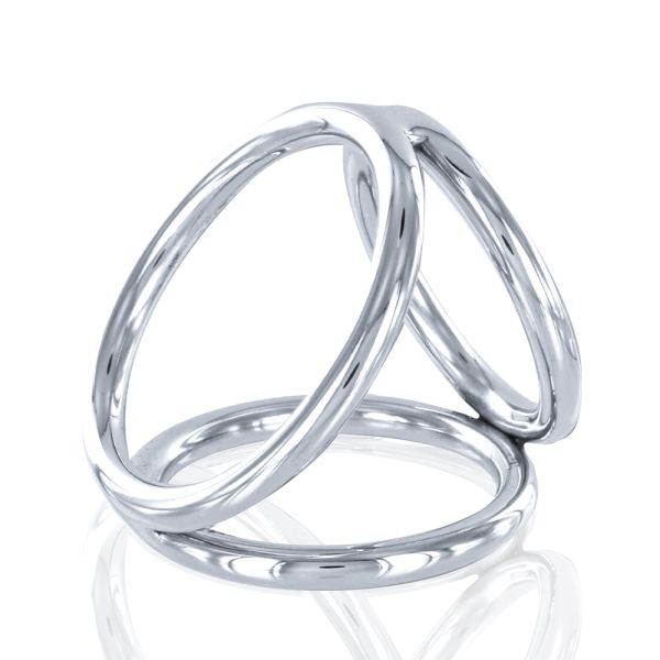 Black Label Edelstahl Dreifach-Penisring