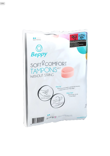 Beppy Soft & Comfort Wet Tampons Naturel 30 Stück