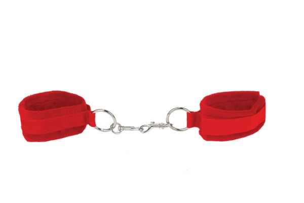 Ouch! Velcro Cuffs Klettfesseln für Hand oder Fuß in Rot 1