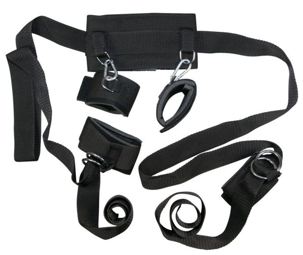 Bad Kitty Fesselset mit breiter Halsfessel in Schwarz 1