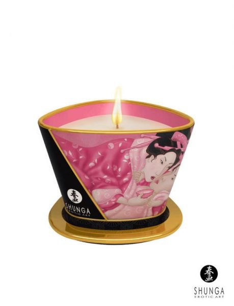 Shunga - Massage Candle Rose Petals