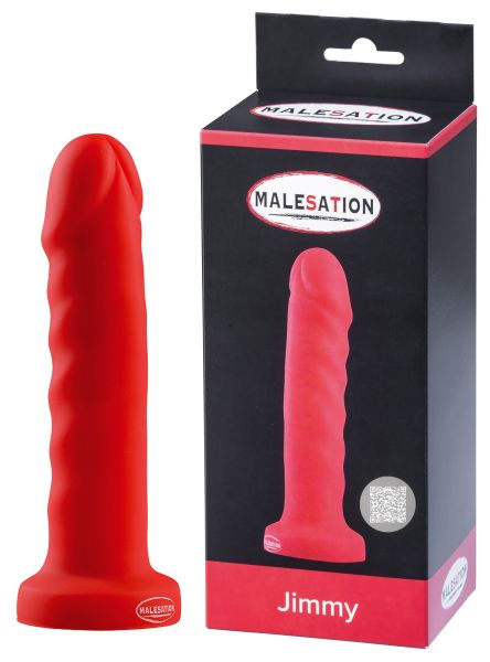 Malesation Jimmy Dildo mit Saugfuß in Rot 1