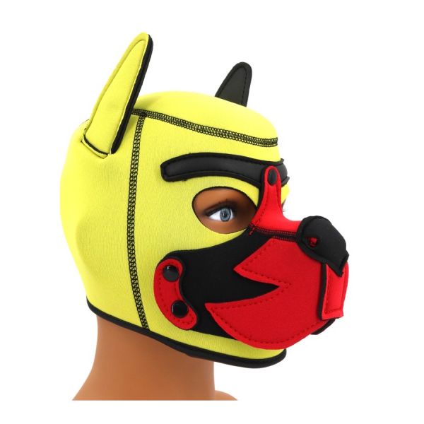 Kinky Puppy Fox Puppy Fuchswelpe Maske rot-gelb