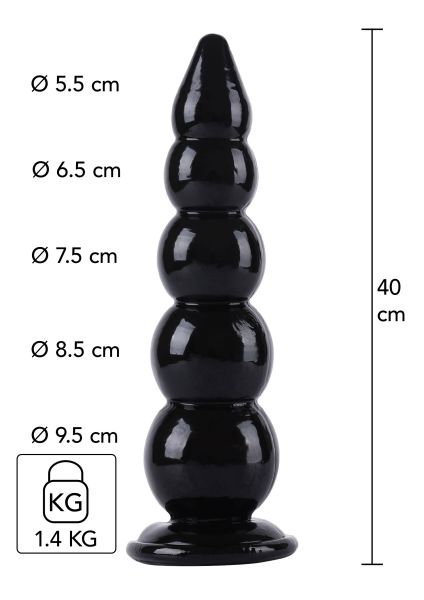 Hidden Desire Buttplug Balls 40 cm Analplug Schwarz