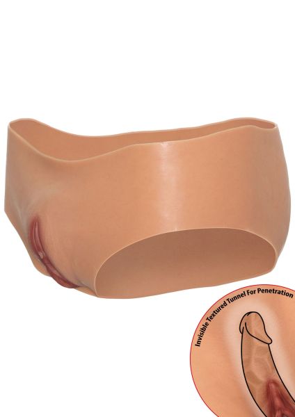Hidden Desire Alter Ego Vagina Slip tief geschnitten in Hautfarben 1