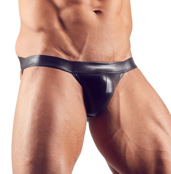 Svenjoyment Jockstrap mit Glanzeffekt in Schwarz 1