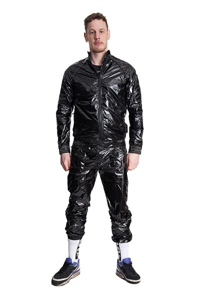 BEAT Nylon Track Suit Jacke schwarz