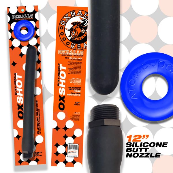 Oxballs OXSHOT douche with ATOMIC JOCK ring 12"