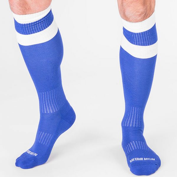 BARCODE Berlin Fußball Socken blau-weiß
