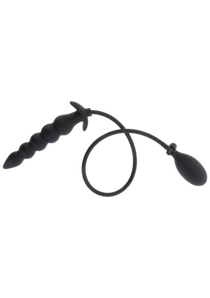 Hidden Desire Inflatable Ribbed Plug Advance Aufblasbares Toy Schwarz 5
