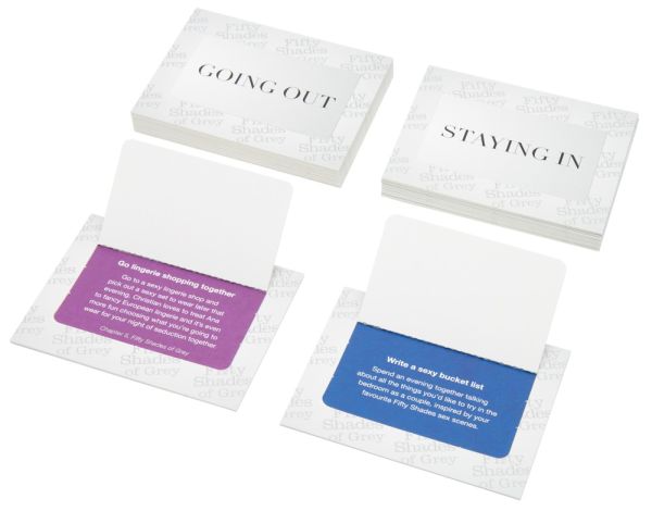 Fifty Shades of Grey Play Nice Date Night Idea Cards