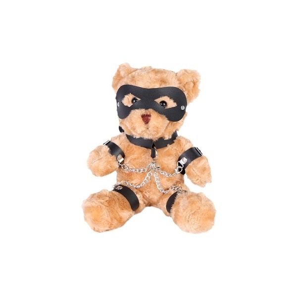 BDSMAster Teddybär Plüsch Teddy Bear Bondage 31cm Braun